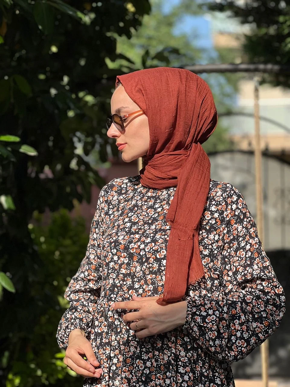 Tile Cotton Shawl