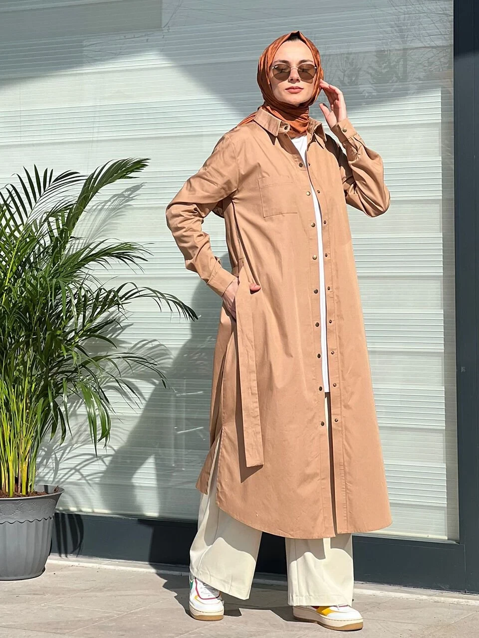 Camel Cape Shirt