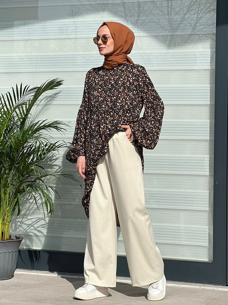 Bone Color Trousers